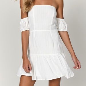 NWT Tobi off the shoulder skater dress